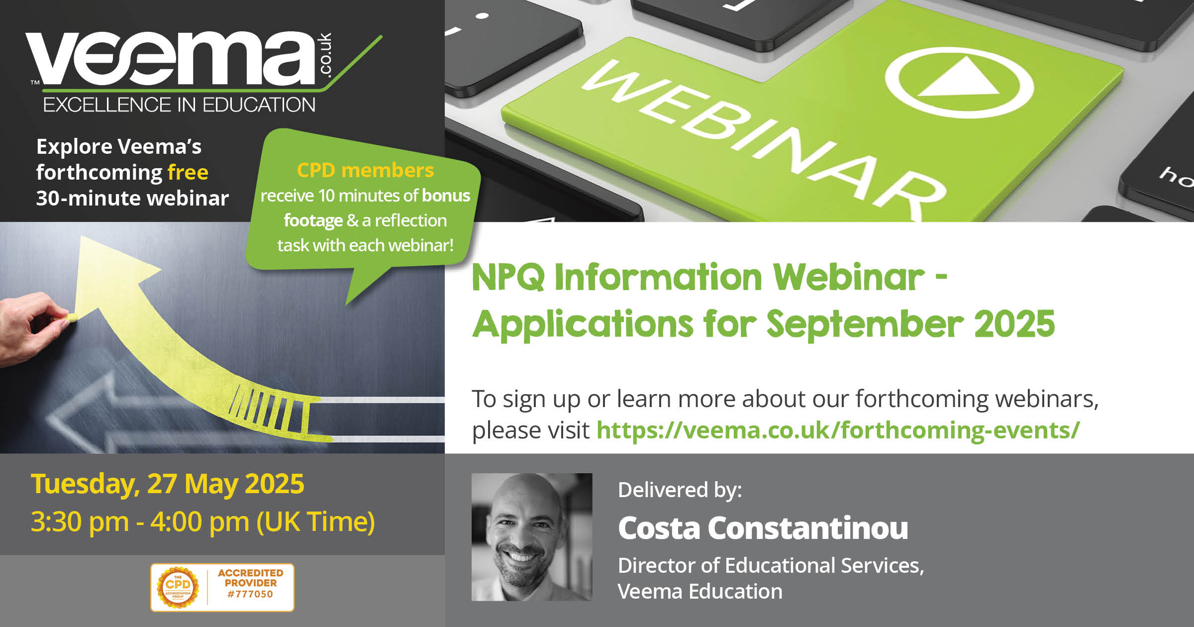 NPQ Information Webinar – Applications for September 2025