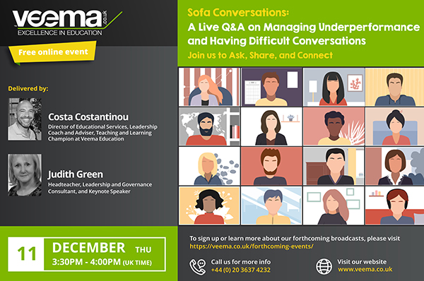 Sofa Conversations: A Live Q&A on Managing Underperformance and Having Difficult Conversations – Join us to Ask, Share, and Connect