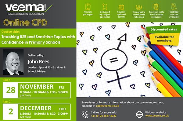 Teaching RSA and Sensitive Topics with Confidence in Primary Schools